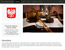 Tablet Screenshot of komornik-zabrze.com.pl